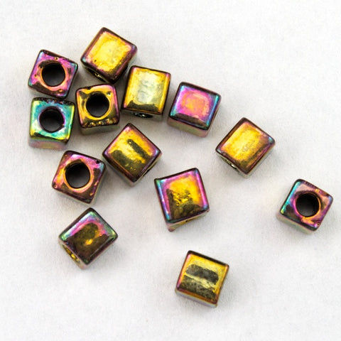 3mm Bronze Iris Cube Bead-General Bead