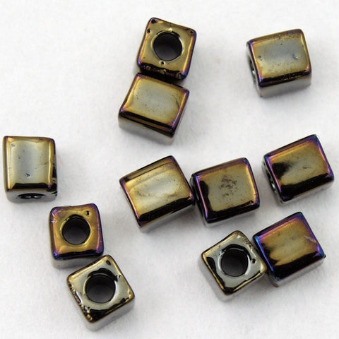 3mm Brown Iris Cube Bead-General Bead