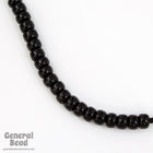 3/0 Opaque Black Seed Bead (20 Gm) #JBE001-General Bead