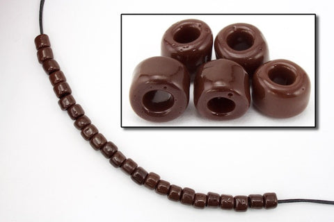 3/0 Opaque Chocolate Brown Seed Bead-General Bead
