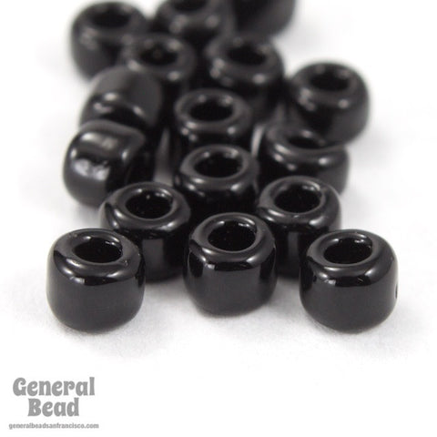 6/0 Opaque Black Japanese Seed Bead-General Bead