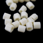 8/0 Opaque Eggshell Hex Seed Bead (40 gm) #JBG004-General Bead