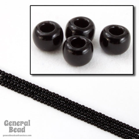 11/0 Opaque Black Japanese Seed Bead-General Bead