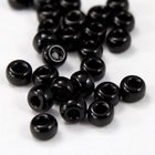 8/0 Opaque Black Seed Bead-General Bead