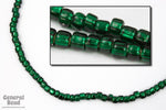 6/0 Silver Lined Dark Green Japanese Seed Bead-General Bead