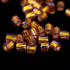 10/0 Silver Lined Topaz Twist Hex Seed Bead-General Bead