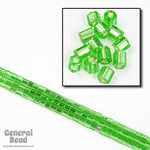 11/0 Silver Lined Lime 2 Cut Hex Seed Bead-General Bead