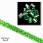 11/0 Silver Lined Lime 2 Cut Hex Seed Bead-General Bead
