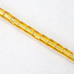 4mm Silver Lined Gold Cube Bead (20 Gm) #JCL002-General Bead