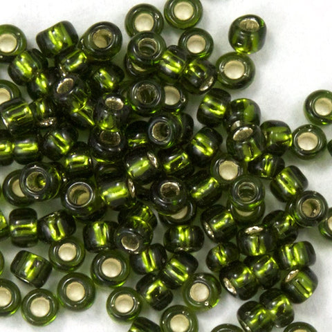 15/0 Silver Lined Olivine Japanese Seed Bead-General Bead
