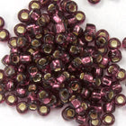 15/0 Silver Lined Dark Amethyst Japanese Seed Bead-General Bead