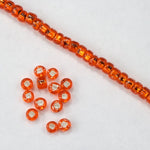 8/0 Silver Lined Tangerine Seed Bead-General Bead