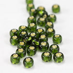 8/0 Silver Lined Olive Seed Bead-General Bead