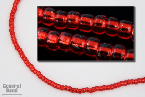 8/0 Silver Lined Red Seed Bead-General Bead