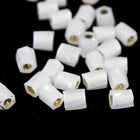 10/0 Opal White Twist Hex Seed Bead (20 Gm) #JDH002-General Bead