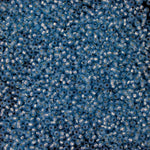 15/0 Opalescent Gold Lined Sky Blue Japanese Seed Bead-General Bead
