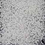 15/0 Opaque Luster Snow White AB Japanese Seed Bead-General Bead