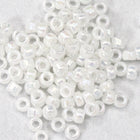 15/0 Opaque Luster Snow White AB Japanese Seed Bead-General Bead