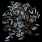 Size 2 Metallic Green Iris Japanese Bugle (10 Gm, 40 Gm, 1/2 Kilo) #JFB005-General Bead