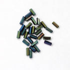 Size 2 Metallic Green Iris Japanese Bugle (10 Gm, 40 Gm, 1/2 Kilo) #JFB005-General Bead