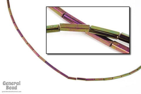 Size 3 Metallic Purple Iris Japanese Bugle (10 Gm, 40 Gm, 1/2 Kilo) #JFC002-General Bead