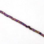 8/0 Metallic Purple Iris Hex Seed Bead (20 gm) #JFG009-General Bead