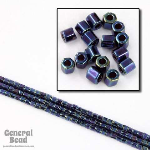 11/0 Blue Iris 2 Cut Hex Seed Bead-General Bead