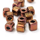 4mm Metallic Copper Cube Bead (20 Gm) #JFL003-General Bead