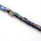 4mm Metallic Grey Iris Cube Bead (20 Gm) #JFL007-General Bead