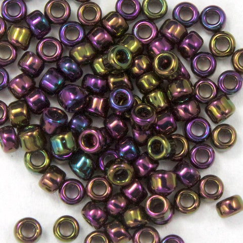 15/0 Metallic Purple Iris Japanese Seed Bead-General Bead