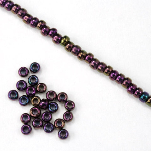 8/0 Metallic Purple Iris Seed Bead-General Bead
