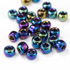 8/0 Metallic Blue Iris Seed Bead-General Bead