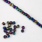 8/0 Metallic Blue Iris Seed Bead-General Bead