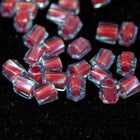 10/0 Mauve Lined Light Sapphire Twist Hex Seed Bead (20 Gm) #JJH001-General Bead