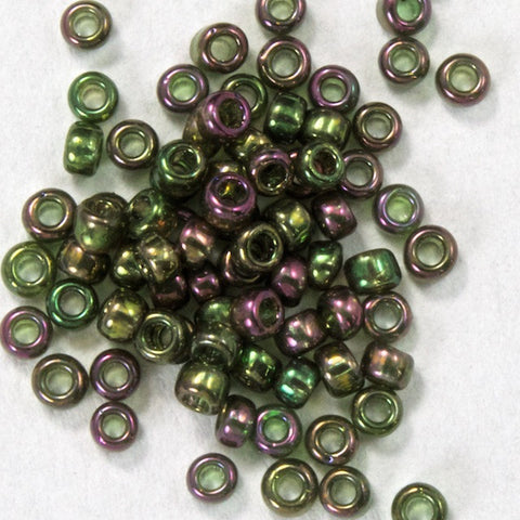 15/0 Gold Luster Olive Iris Japanese Seed Bead-General Bead
