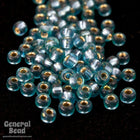 11/0 Semi Matte Gold Lined Teal Japanese Seed Bead-General Bead