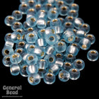 11/0 Semi Matte Gold Lined Sky Blue Japanese Seed Bead-General Bead