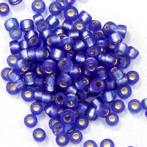 15/0 Semi Matte Gold Lined Cobalt Japanese Seed Bead-General Bead