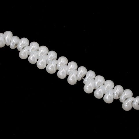 4mm Ceylon Snow White Magatama Bead-General Bead