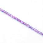 8/0 Purple Lined Aqua Hex Seed Bead (20 gm) #JJG005-General Bead