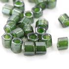 8/0 Olivine Lined Crystal Luster Hex Seed Bead (20 gm) #JJG013-General Bead