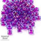 11/0 Fuchsia Lined Aqua AB Japanese Seed Bead-General Bead