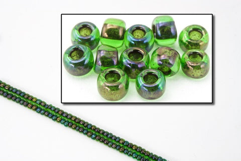 11/0 Black Lined Emerald AB Japanese Seed Bead (40 gm) #JJJ009-General Bead