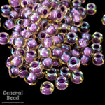 11/0 Lavender Lined Champagne AB Japanese Seed Bead-General Bead