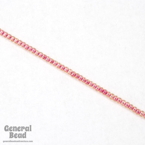 11/0 Cranberry Lined Champagne Japanese Seed Bead-General Bead