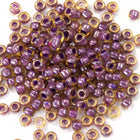 15/0 Lined Champagne/Mauve Japanese Seed Bead-General Bead