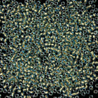 15/0 Lined Aqua/Gold Japanese Seed Bead-General Bead