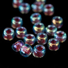 8/0 Fuchsia Lined Aqua AB Seed Bead-General Bead