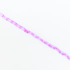Size 1 Pink Lined Blue Japanese Bugle (10 Gm, 40 Gm, 1/2 Kilo) #JJR001-General Bead