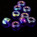 3/0 Transparent Cobalt AB Seed Bead-General Bead